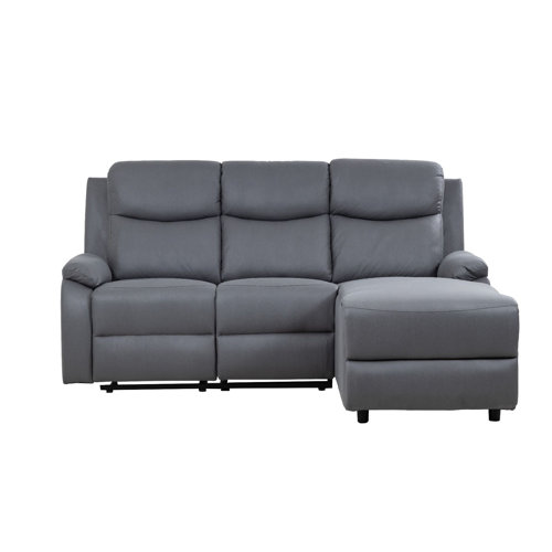 Latitude Run Boa Vegan Leather Reclining Corner Sofa Wayfair.co.uk